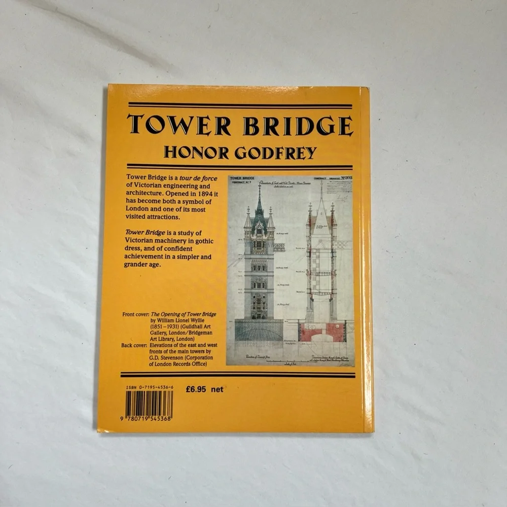 Tower Bridge by Honor Godfrey 1989 Soft Cover England History